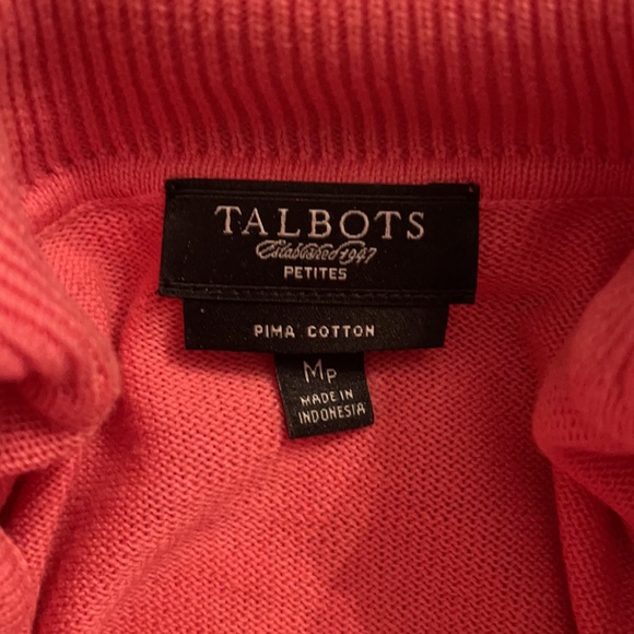 🌺Talbots Coral Turtle Neck Sweater - Picture 3 of 3